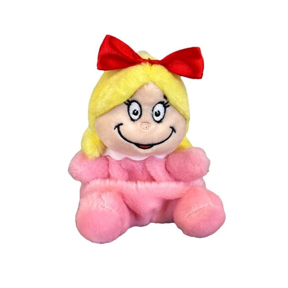 Aurora Cindy Lou Who Dr. Seuss Grinch Plush Palm Pals Stuffed Doll Toy 5" Small - Picture 1 of 8